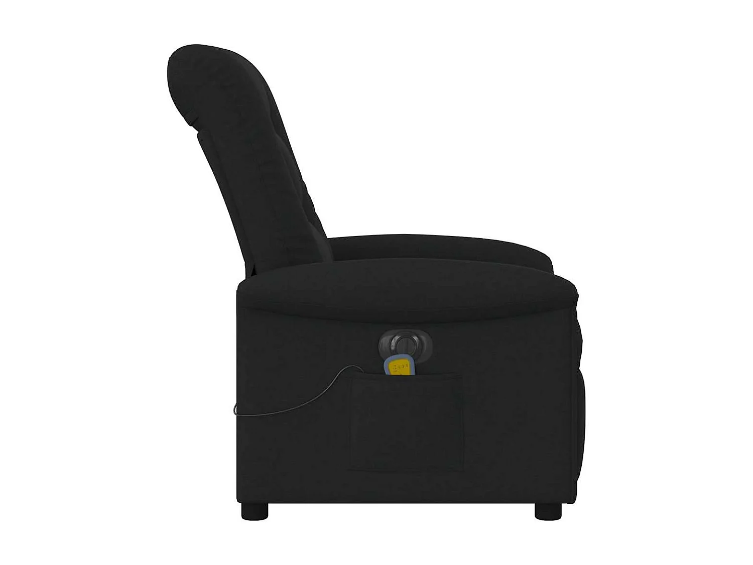 Fauteuil inclinable électrique-Fauteuil de massage de Salon Noir Tissu SHL2520