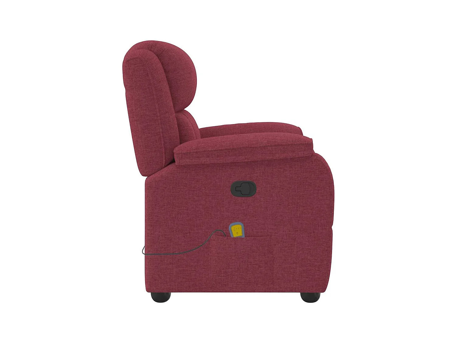 Sillón de salón | Silla | Sillón de masaje reclinable de tela color vino tinto SHL9503