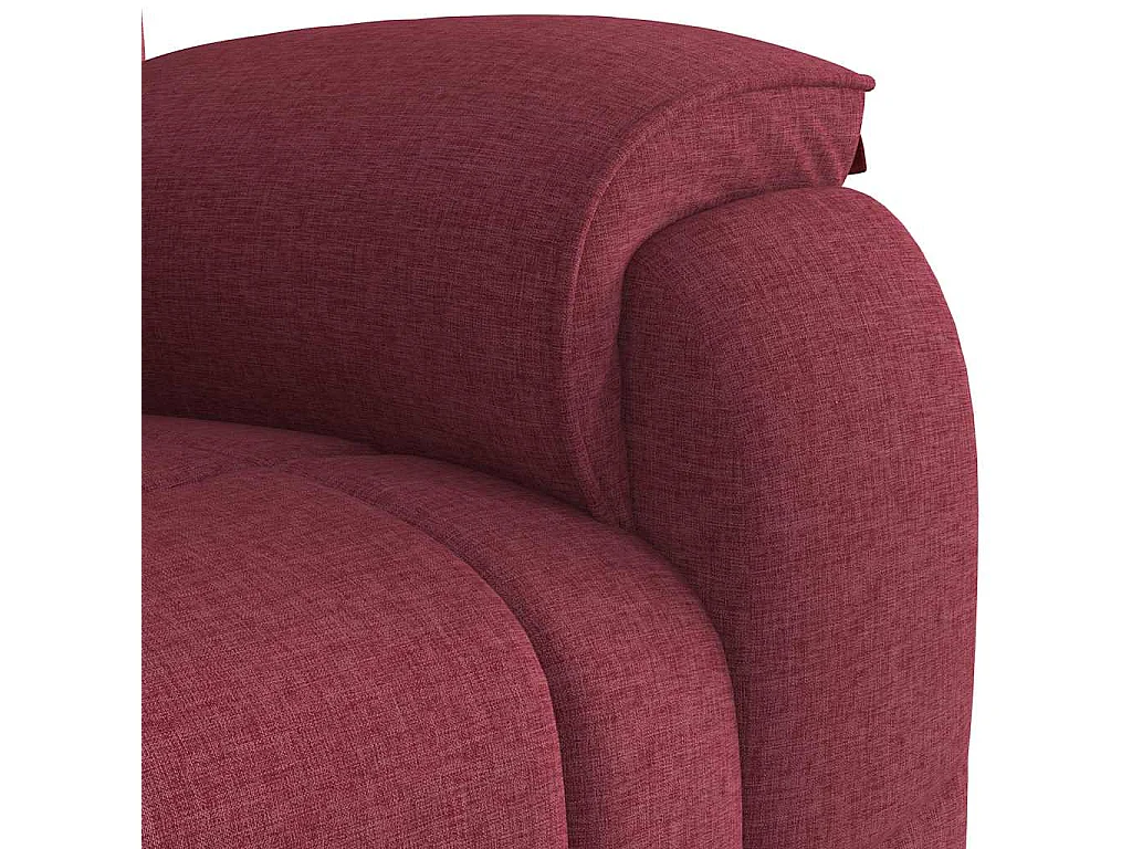 Relaxsessel | Massagesessel Weinrot Stoff SHL79638