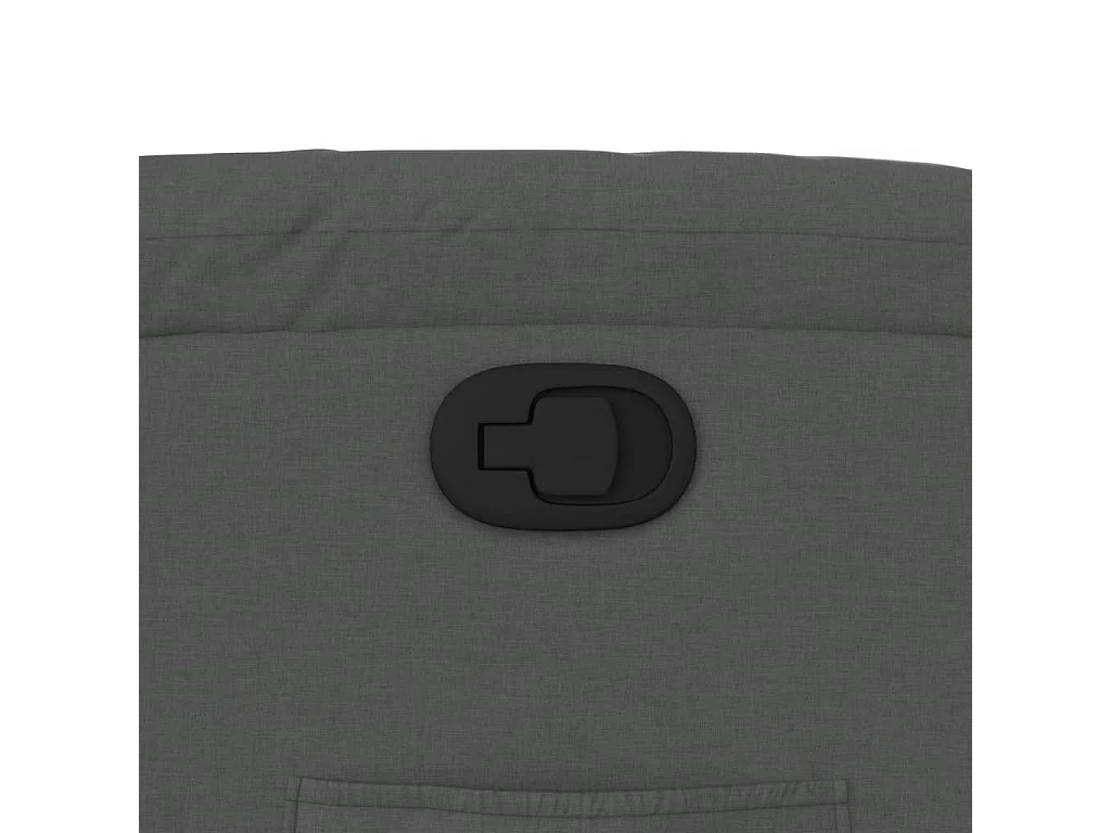 Fauteuil inclinable-Chaise de relax-Fauteuil salon gris foncé tissu SHL4372