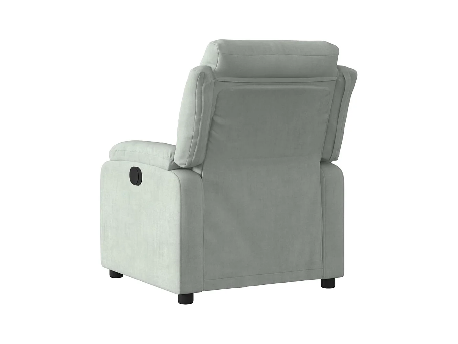 Sillón de relax | Silla | Sillón reclinable de terciopelo gris claro SHL6952