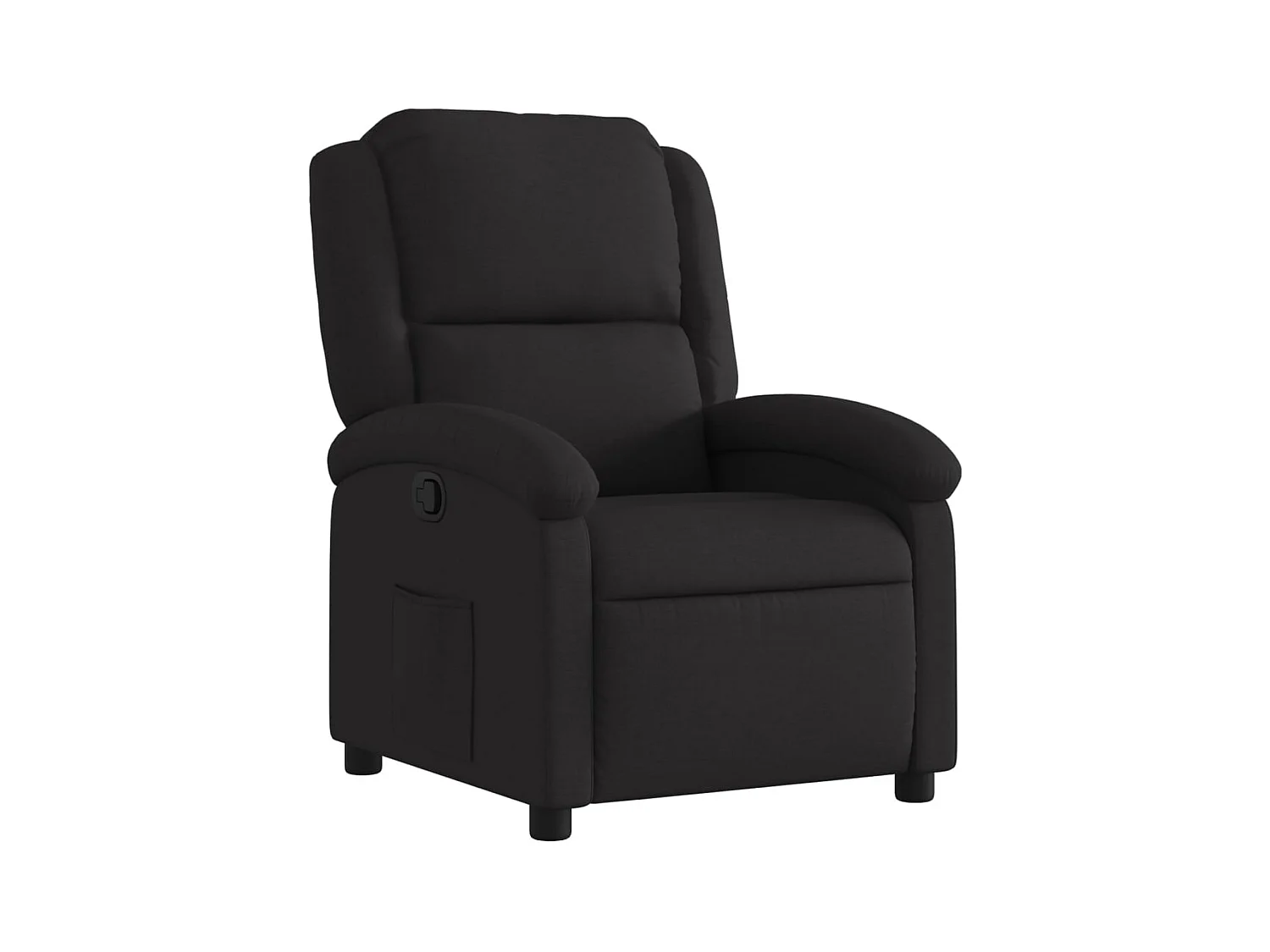 Fauteuil inclinable-Fauteuil salon Noir Tissu SHL1756