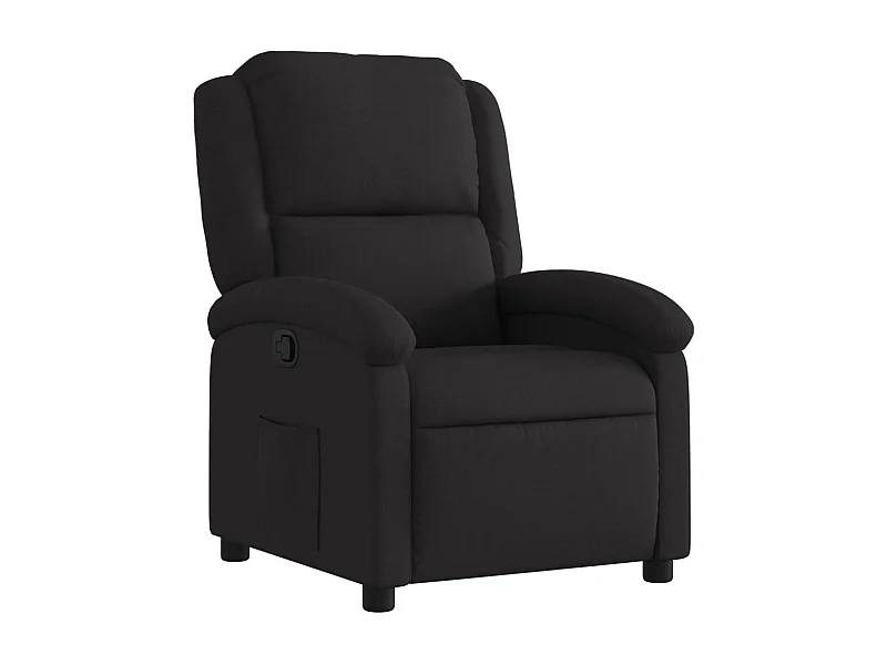 Fauteuil inclinable-Fauteuil salon Noir Tissu SHL1756