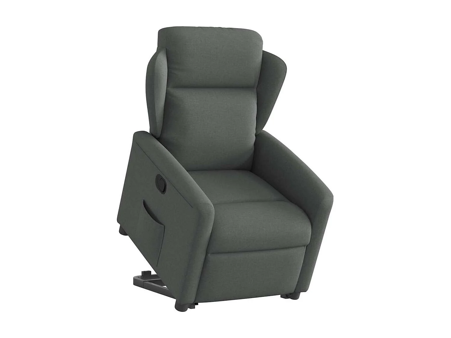 Fauteuil inclinable-Chaise de relax-Fauteuil TV Gris foncé Tissu SHL2987