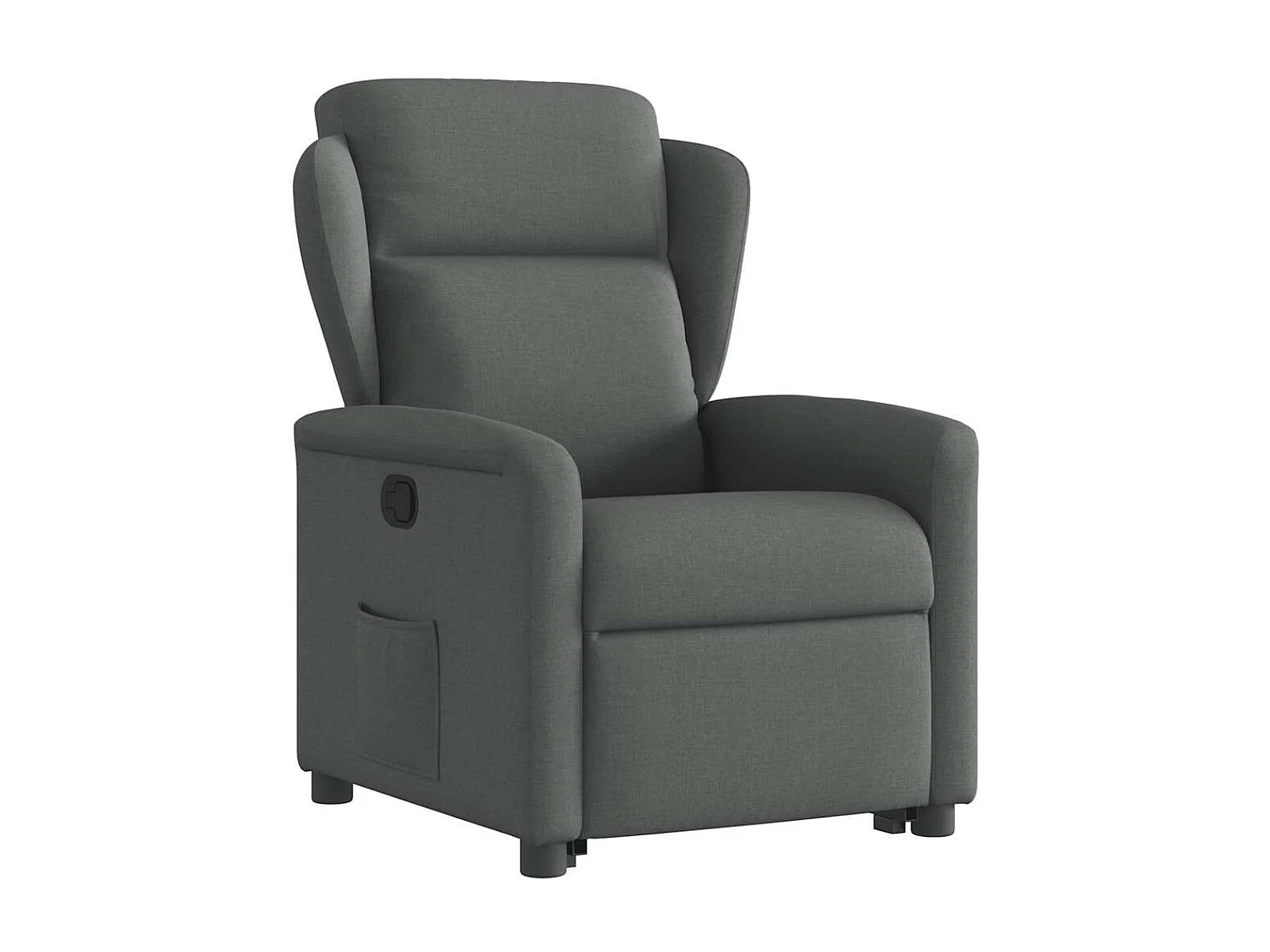 Fauteuil inclinable-Chaise de relax-Fauteuil TV Gris foncé Tissu SHL2987