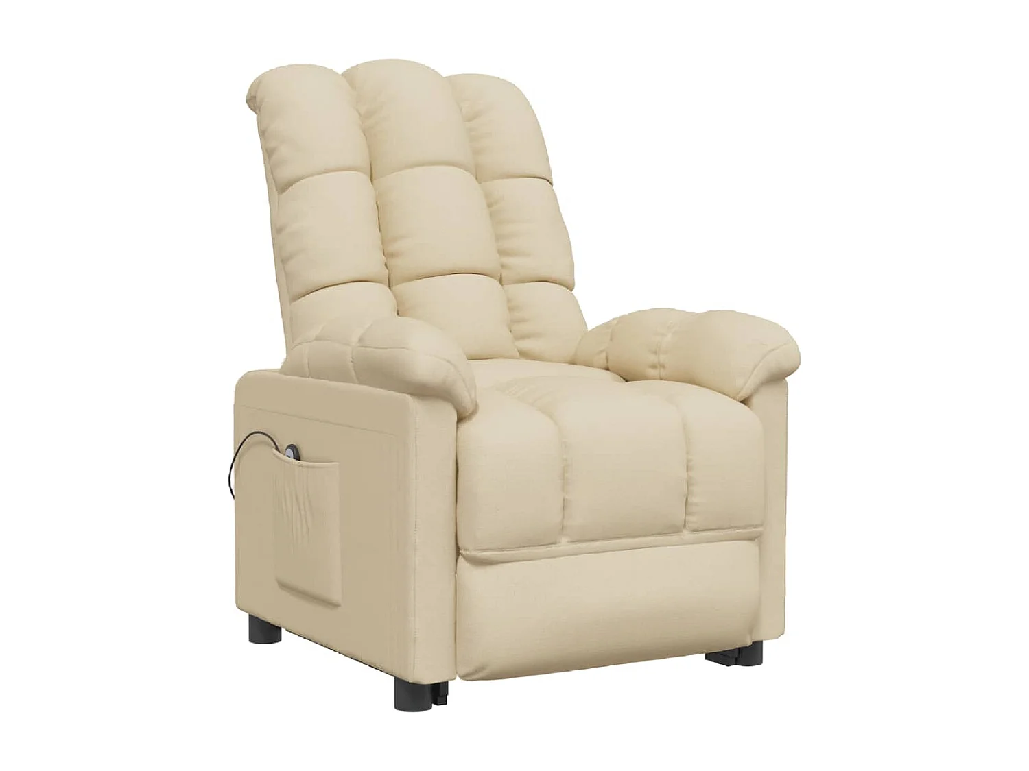 Poltrona da salotto | Sedia Rilassante | Poltrona Elettrica Reclinabile Crema in Tessuto SHL5979