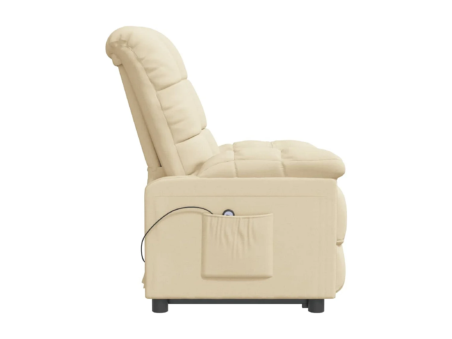 Poltrona da salotto | Sedia Rilassante | Poltrona Elettrica Reclinabile Crema in Tessuto SHL5979