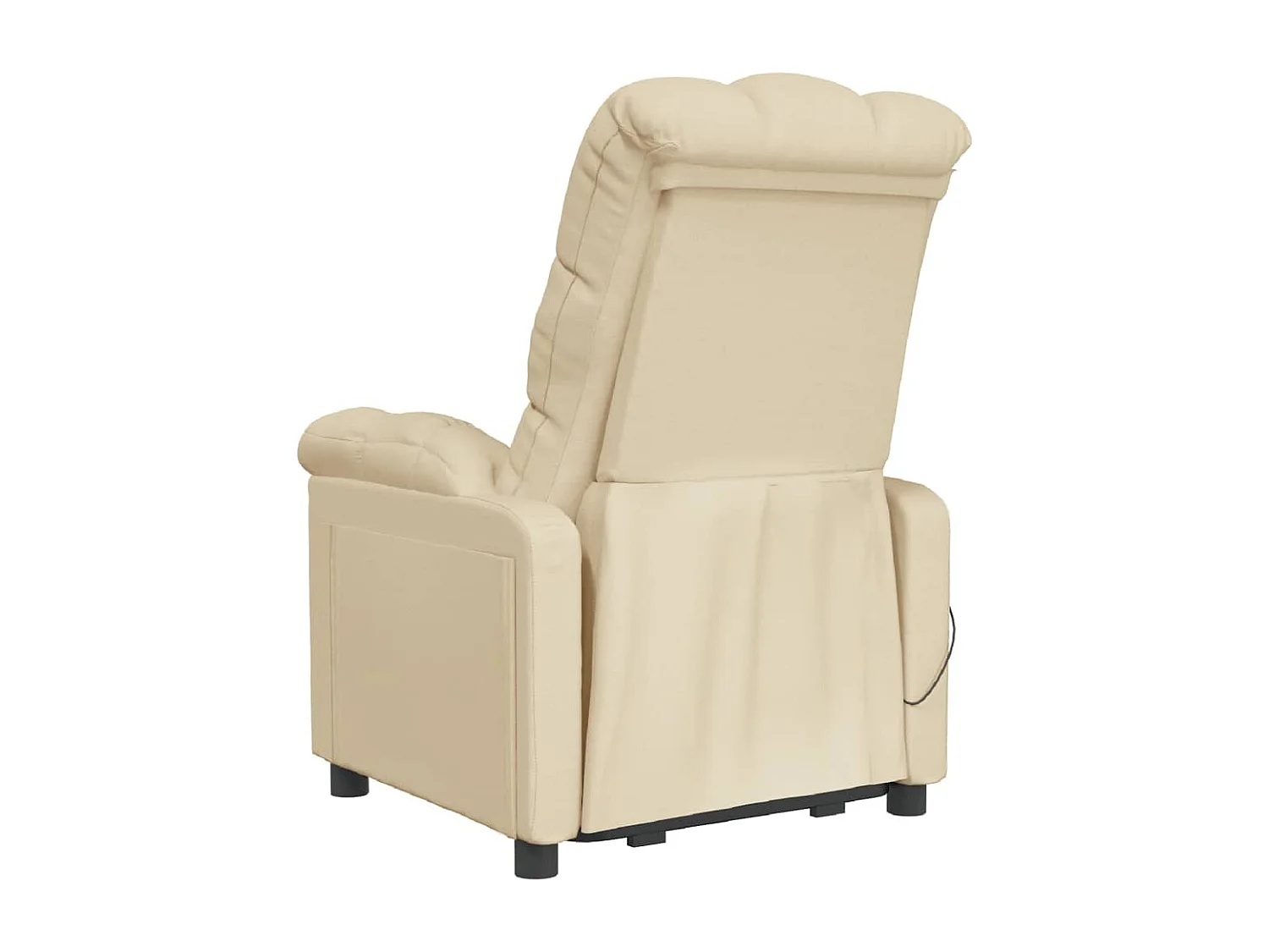 Poltrona da salotto | Sedia Rilassante | Poltrona Elettrica Reclinabile Crema in Tessuto SHL5979