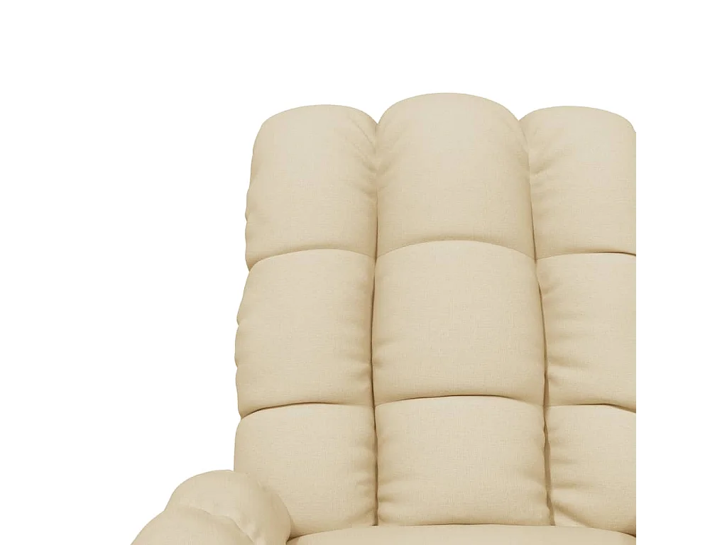 Poltrona da salotto | Sedia Rilassante | Poltrona Elettrica Reclinabile Crema in Tessuto SHL5979