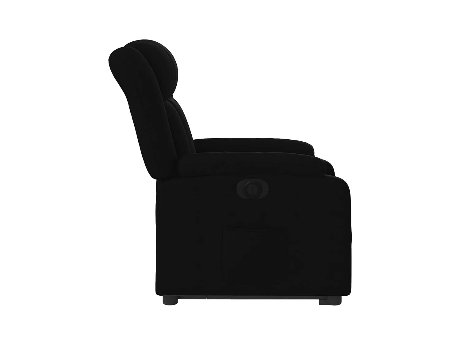 Silla de relax | Sillón eléctrico reclinable elevable de tela negro SHL4882