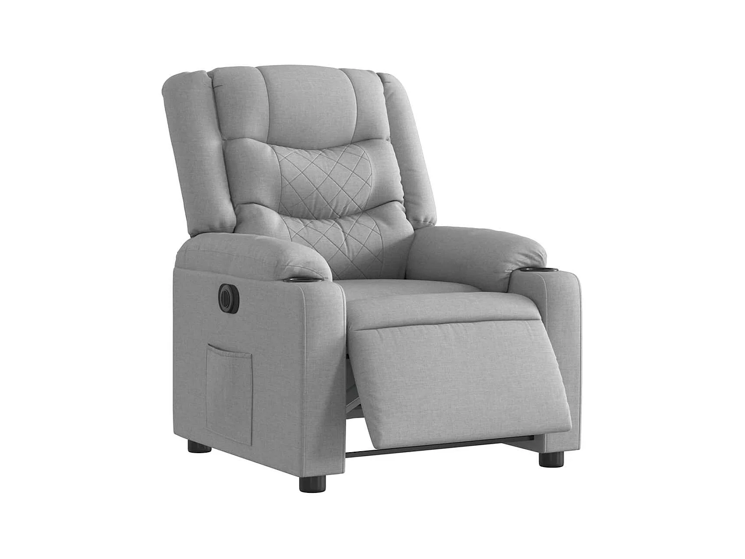 Sillón de relax | Silla | Sillón reclinable eléctrico tela gris claro SHL8486