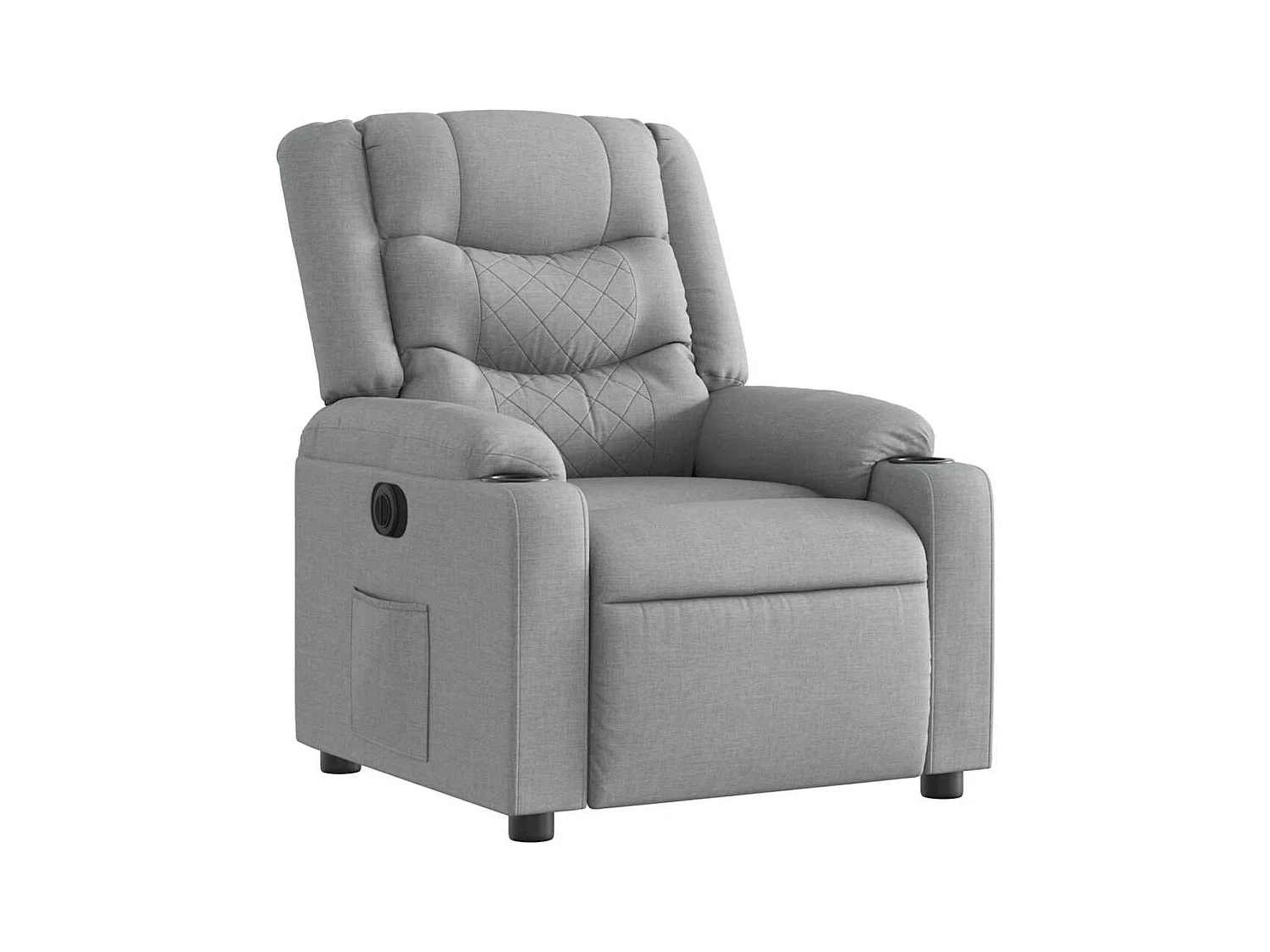 Sillón de relax | Silla | Sillón reclinable eléctrico tela gris claro SHL8486