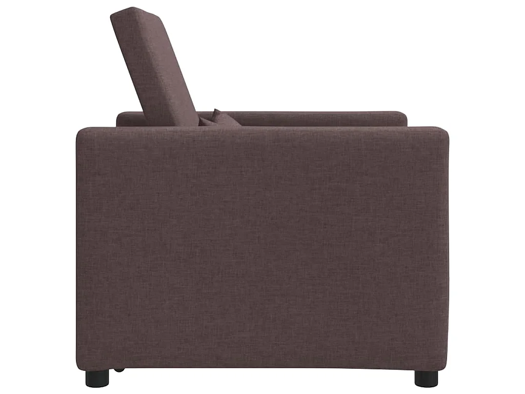 Poltrona Salotto | Divano letto estraibile singolo Marrone scuro 90x165x87cm SHL8766