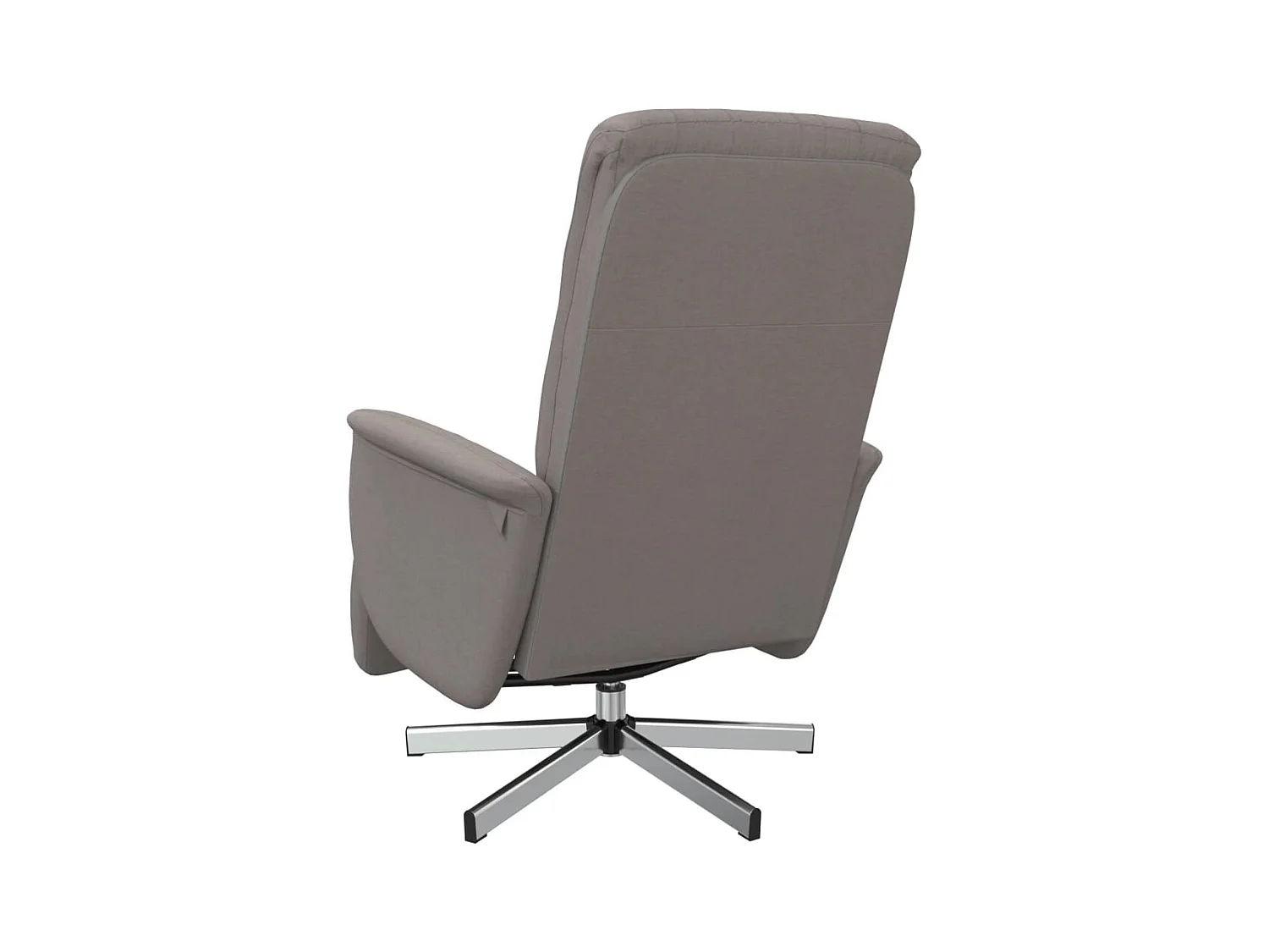 Sillón de relax | Sillón reclinable con reposapiés tela gris taupe SHL2814