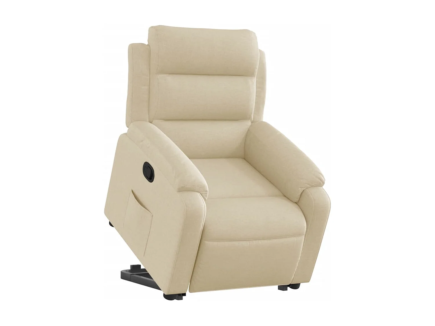 Fauteuil inclinable-Chaise de relax-Fauteuil salon Crème Tissu SHL1634