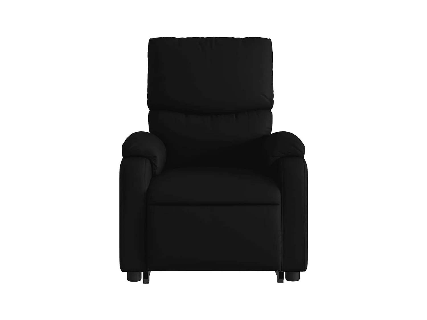 Sillón de relax | Sillón reclinable de masaje de pie cuero artificial negro SHL2352
