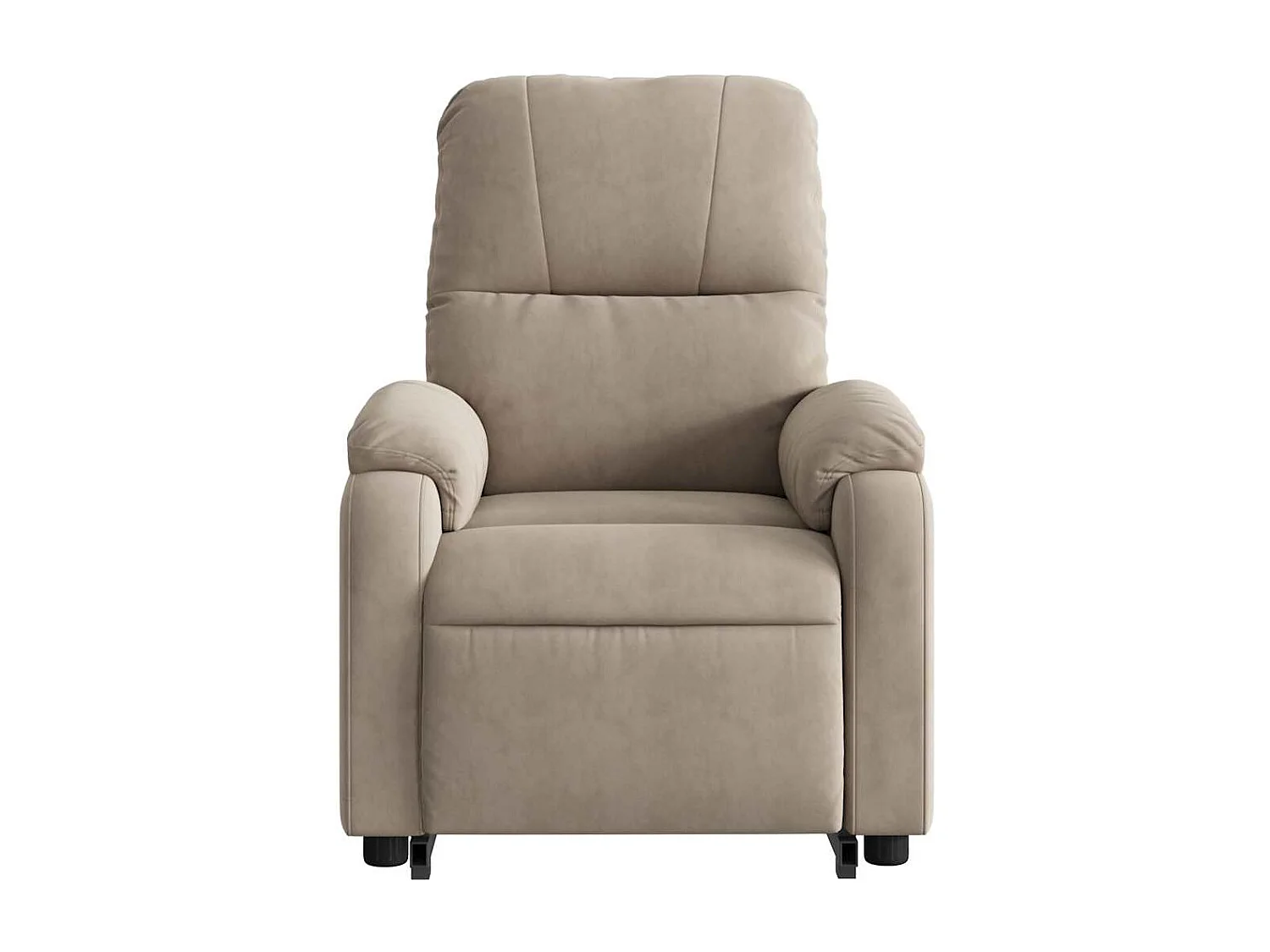 Fauteuil inclinable-Chaise de relax-Fauteuil salon taupe tissu microfibre SHL3082