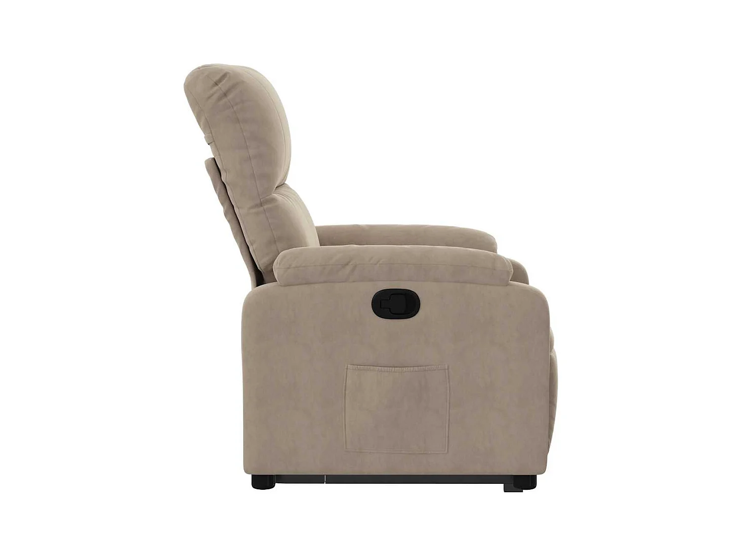 Fauteuil inclinable-Chaise de relax-Fauteuil salon taupe tissu microfibre SHL3082