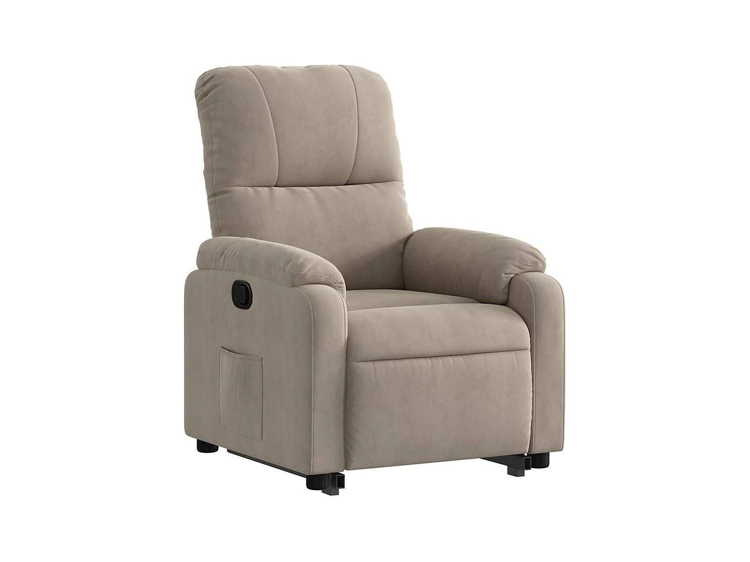 Sillón de relax | Sillón reclinable elevable tela de microfibra gris taupe SHL7646