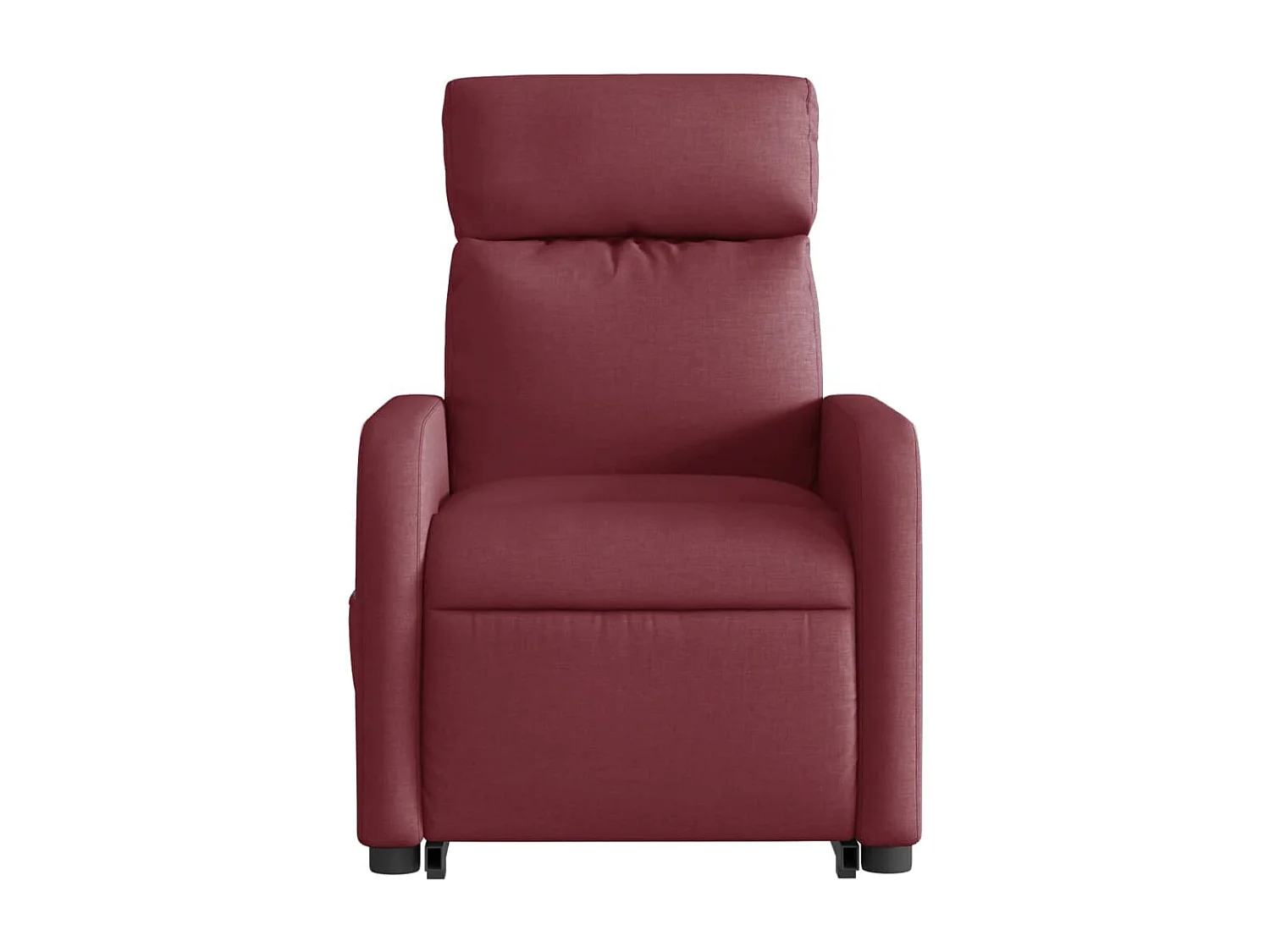 Fauteuil inclinable électrique-Chaise de relax-Fauteuil salon rouge bordeaux tissu SHL1087