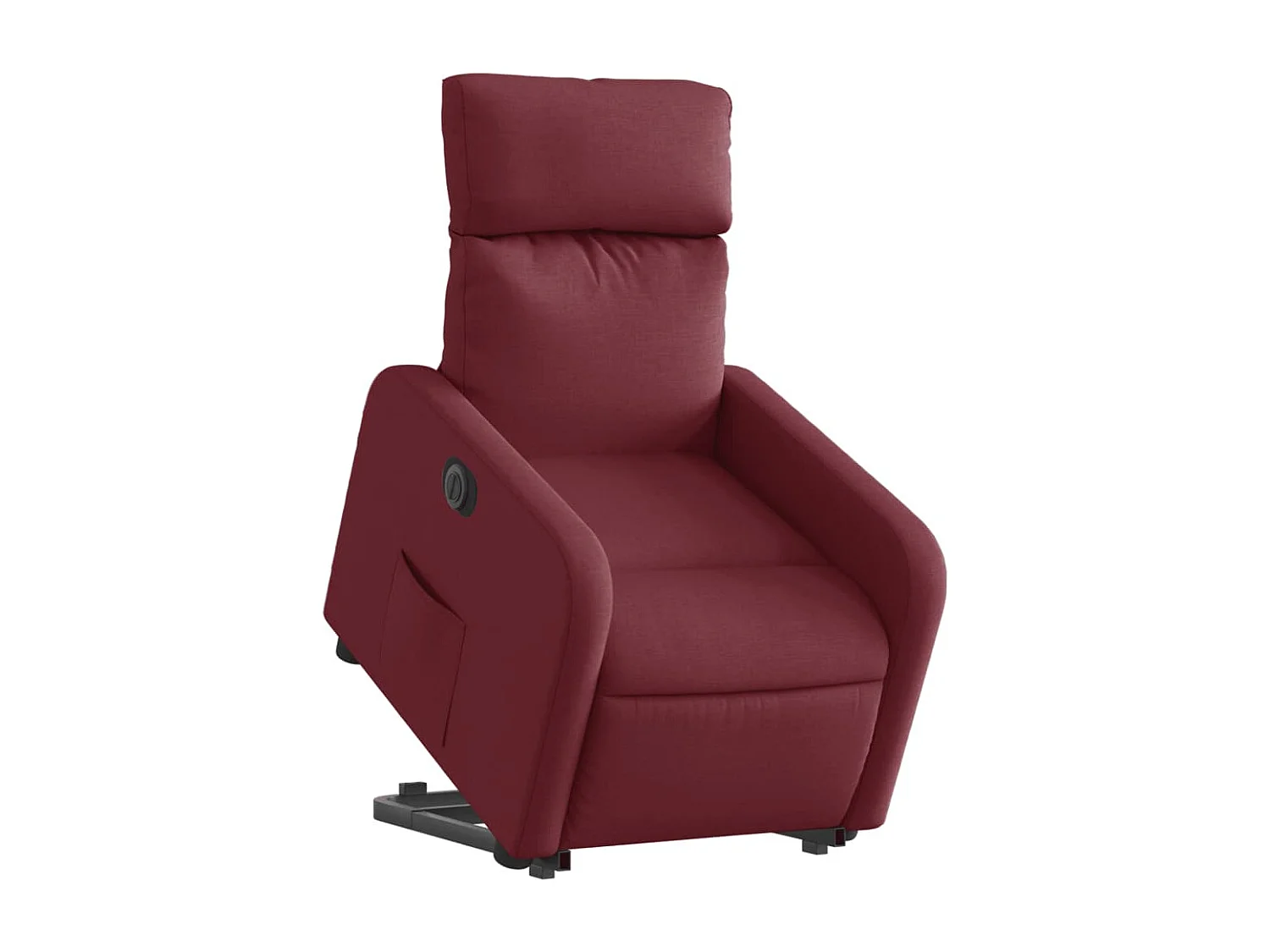 Relaxsessel mit Aufstehhilfe Elektrisch | Lounge Sessel indoor Weinrot Stoff SHL18925
