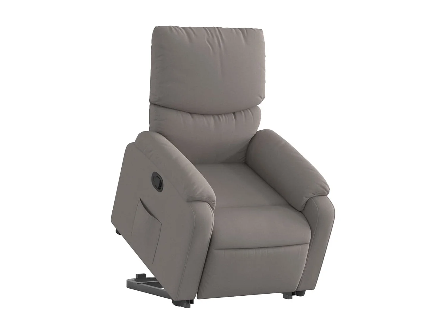Relaxsessel | Lounge Sessel für Wohnzimmer mit Aufstehhilfe Taupe Stoff SHL96005
