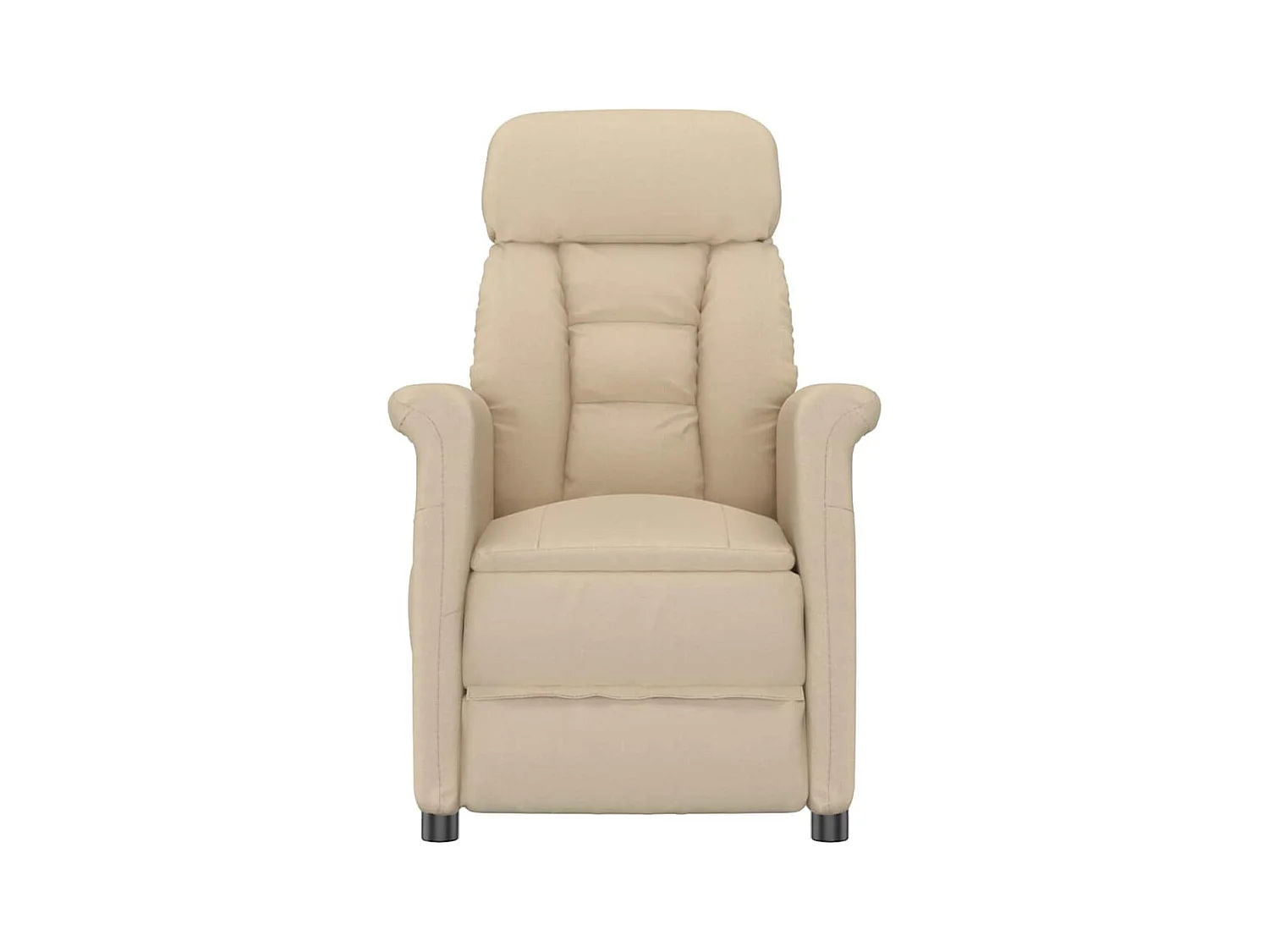 Sillón de relax | Sillón reclinable crema Crema 70.5x96.5x95 cm Tela y metal SHL9804