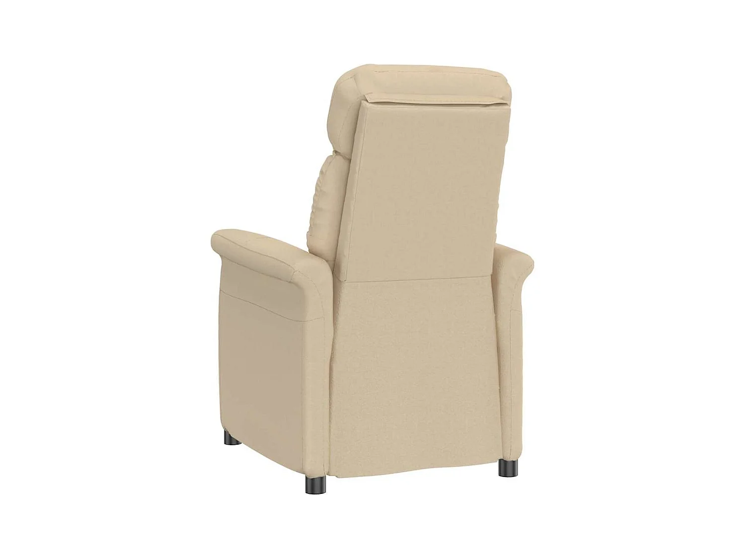 Sillón de relax | Sillón reclinable crema Crema 70.5x96.5x95 cm Tela y metal SHL9804