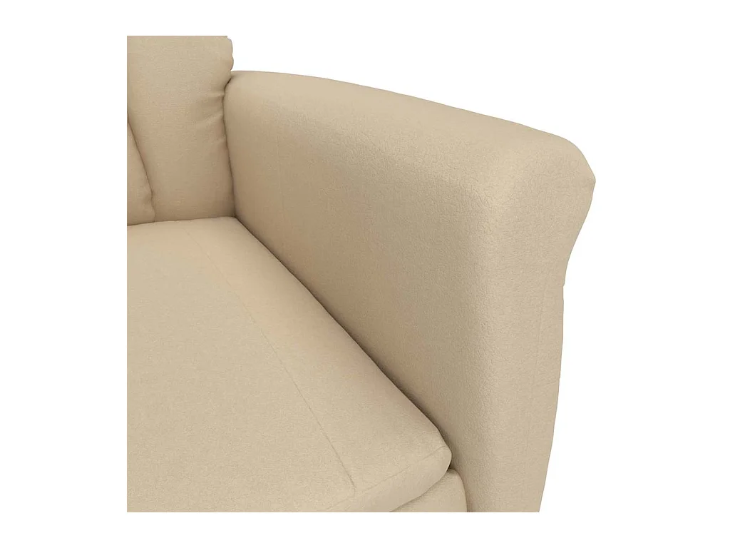 Sillón de relax | Sillón reclinable crema Crema 70.5x96.5x95 cm Tela y metal SHL9804