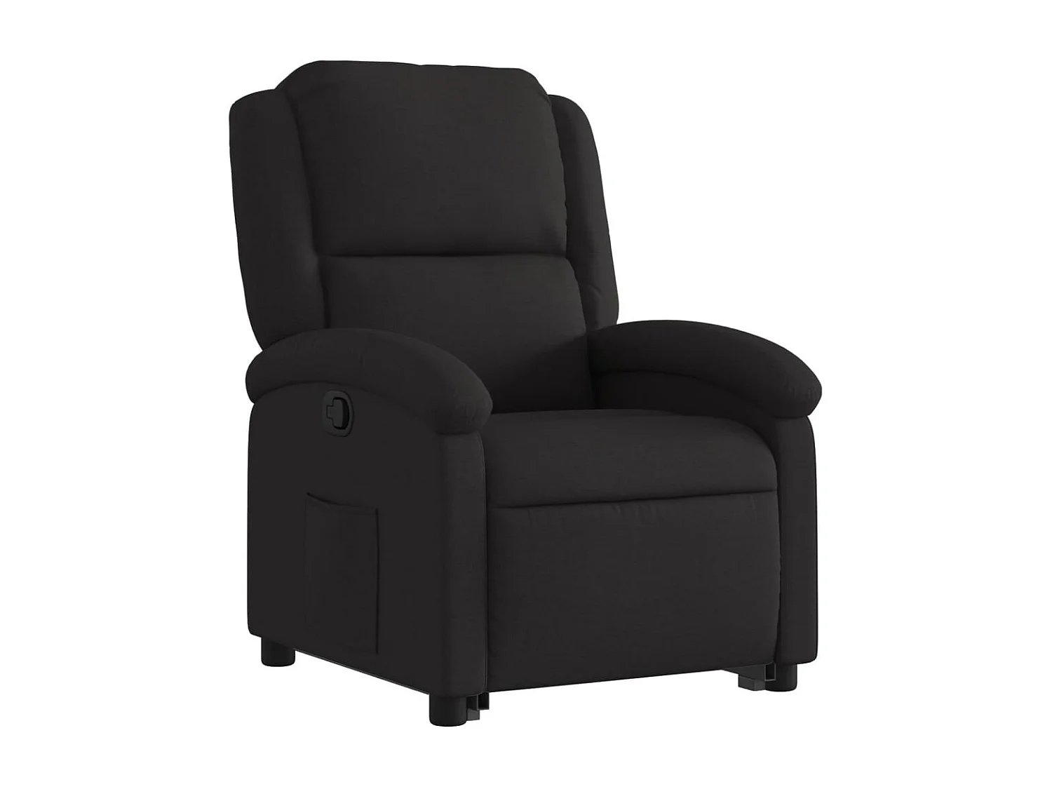 Fauteuil inclinable-Chaise de relax-Fauteuil salon noir tissu SHL4549
