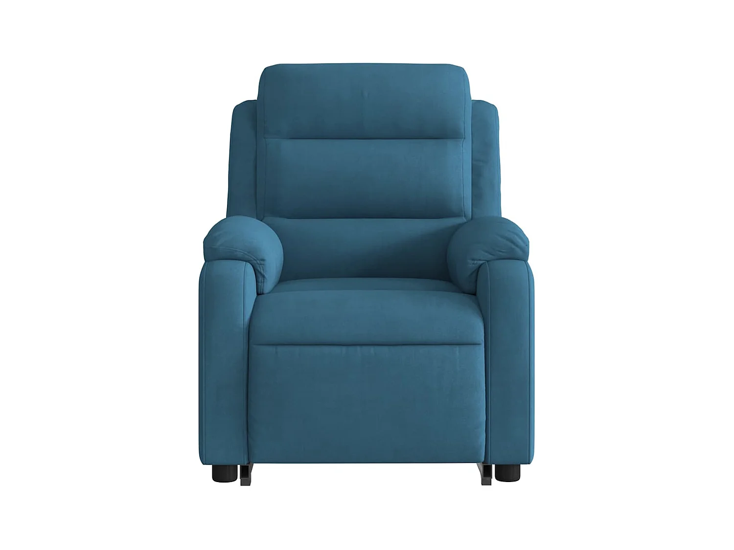 Silla de relax | Sillón eléctrico reclinable elevable de terciopelo azul SHL9427