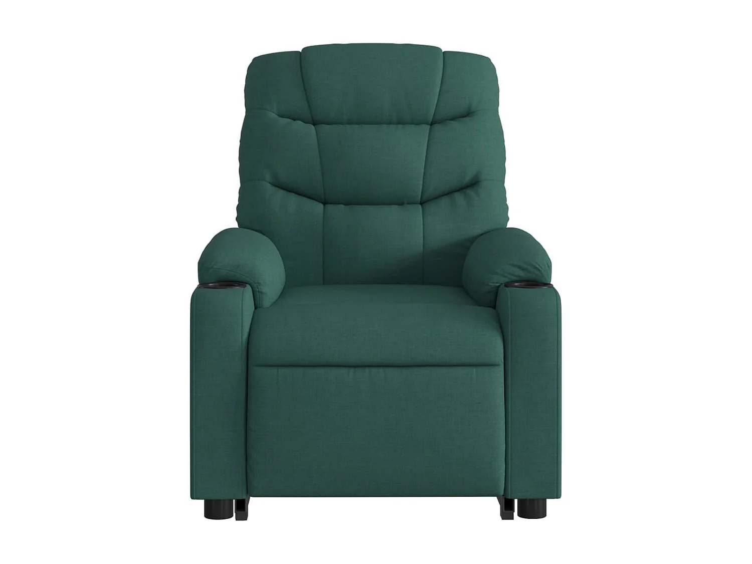 Silla de relax | Sillón eléctrico reclinable elevable de tela verde oscuro SHL9500