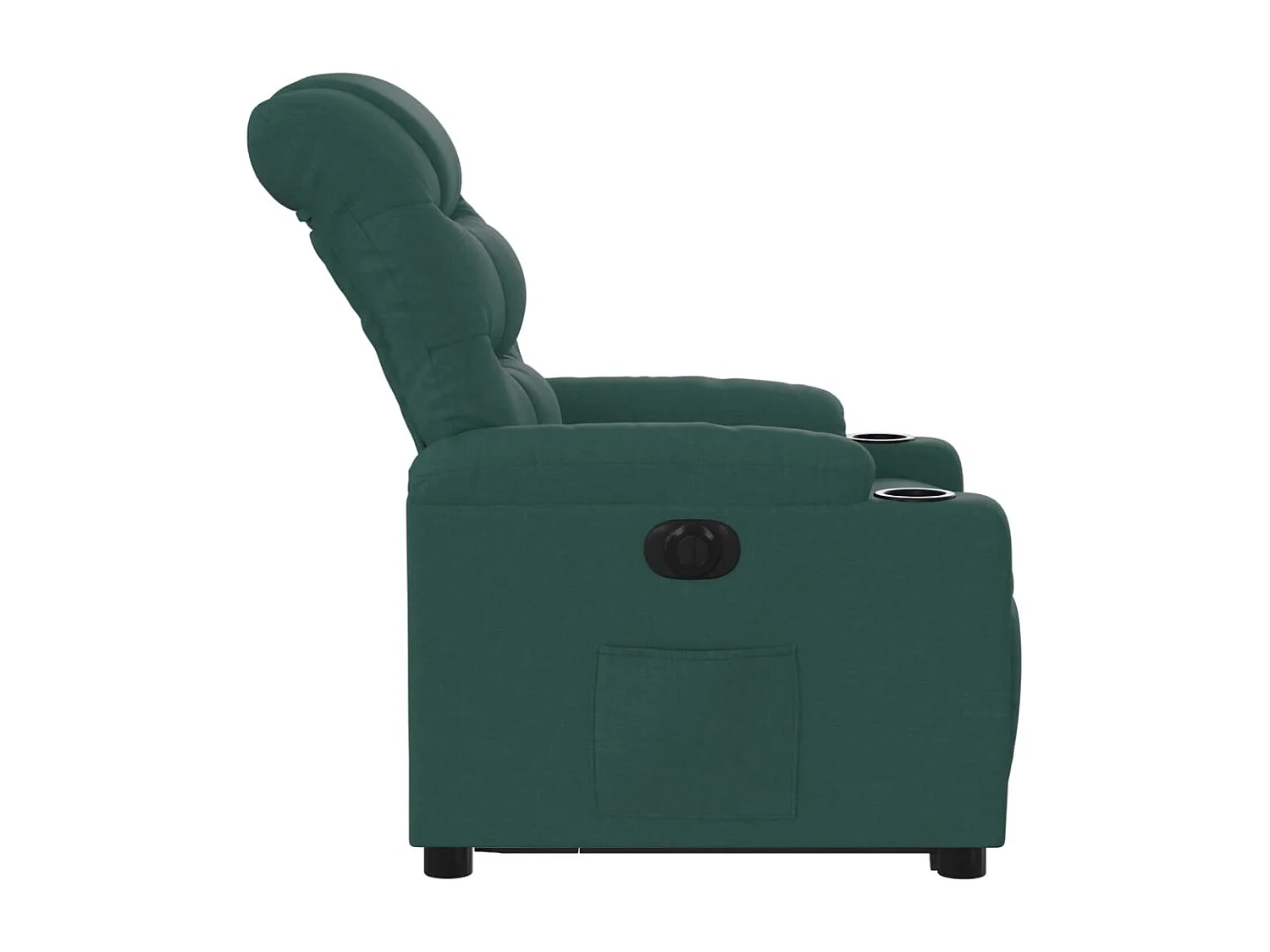 Fauteuil inclinable électrique-Chaise de relax-Fauteuil salon vert foncé tissu SHL5050