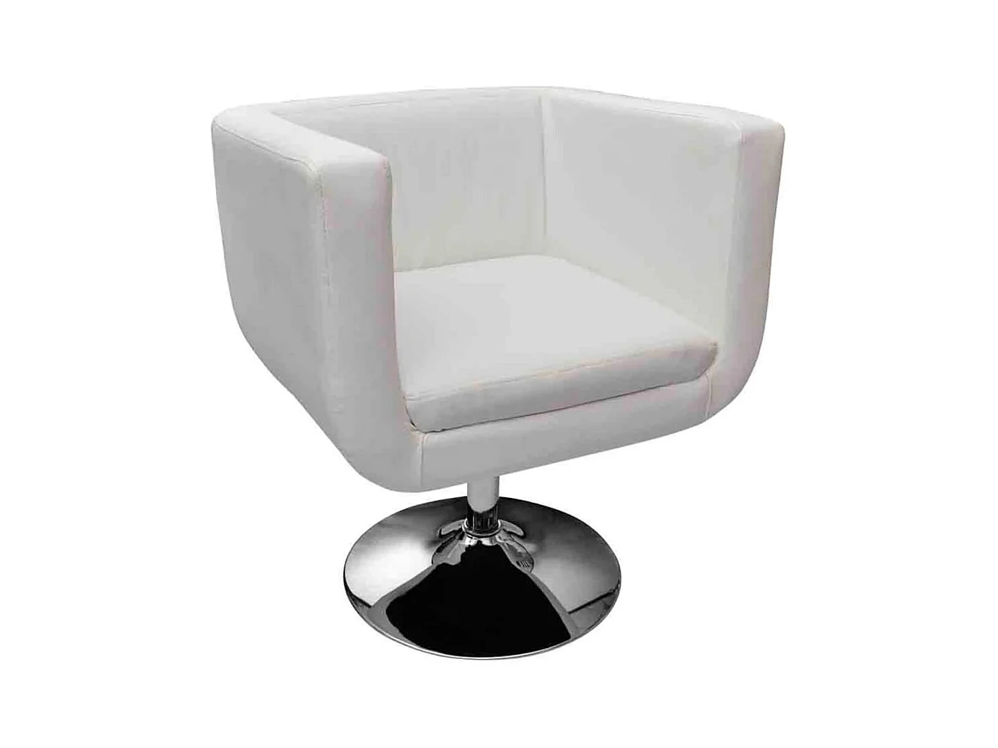 Taburetes de cocina 2 unidades cuero artificial blanco SHL6421