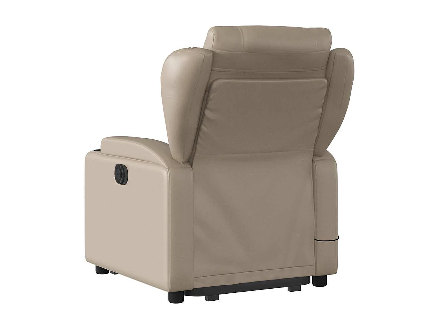 Massagesessel mit Aufstehhilfe Cappuccino-Braun Kunstleder SHL95207