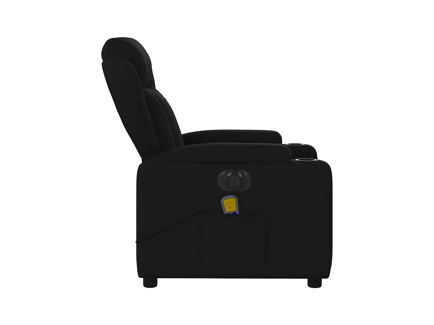 Sillón de relax | Sillón reclinable de masaje eléctrico tela negro SHL4321