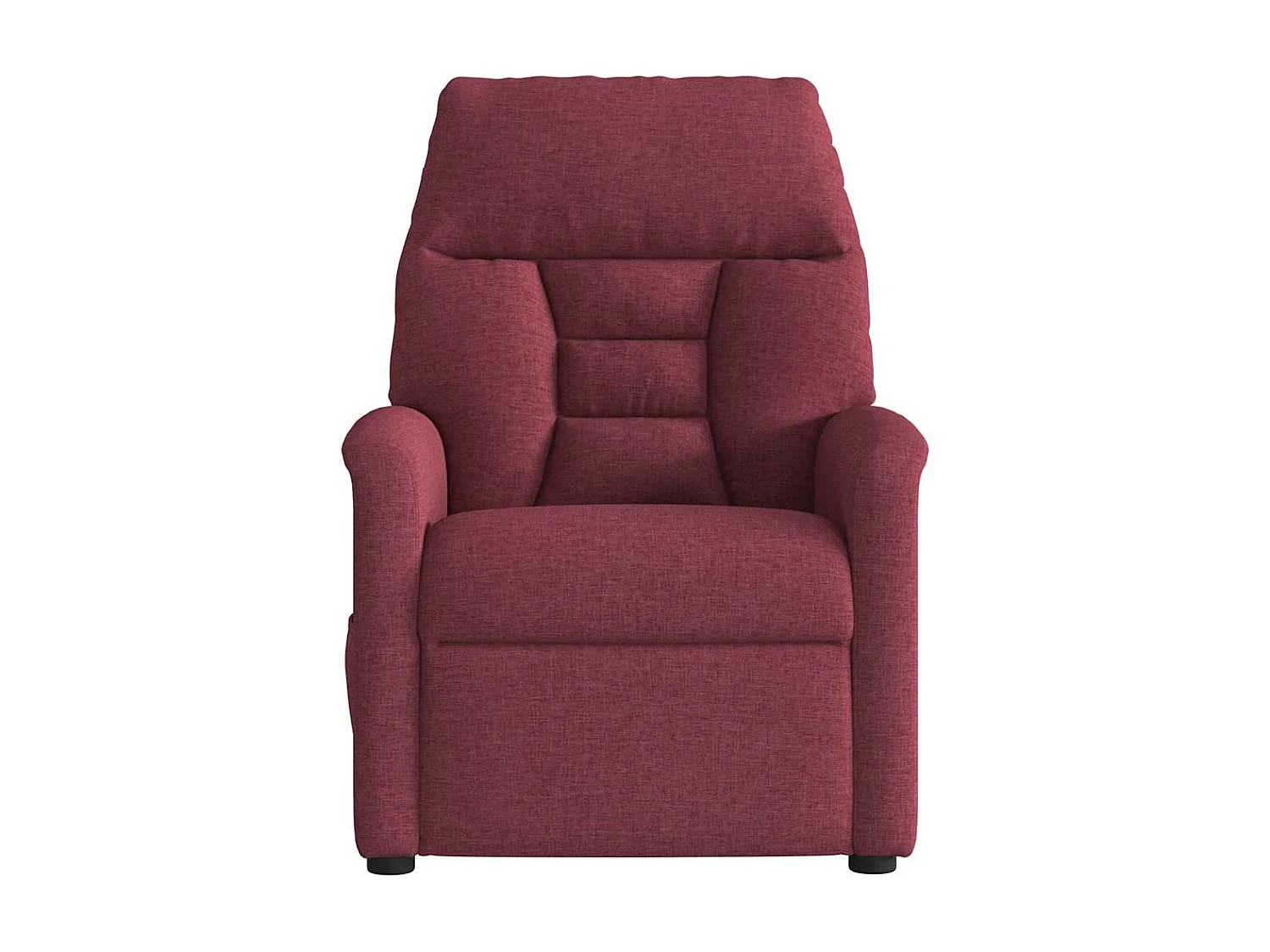 Fauteuil inclinable-Chaise de relax-Fauteuil de Massage Rouge bordeaux Tissu SHL5368