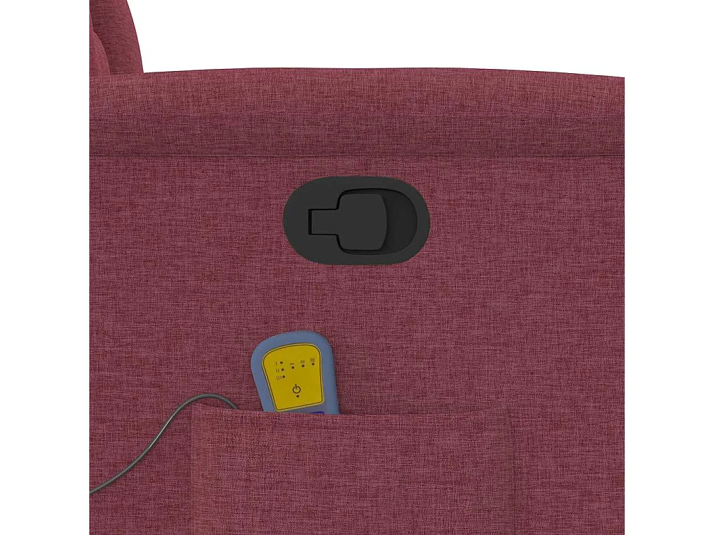 Fauteuil inclinable-Chaise de relax-Fauteuil de Massage Rouge bordeaux Tissu SHL5368