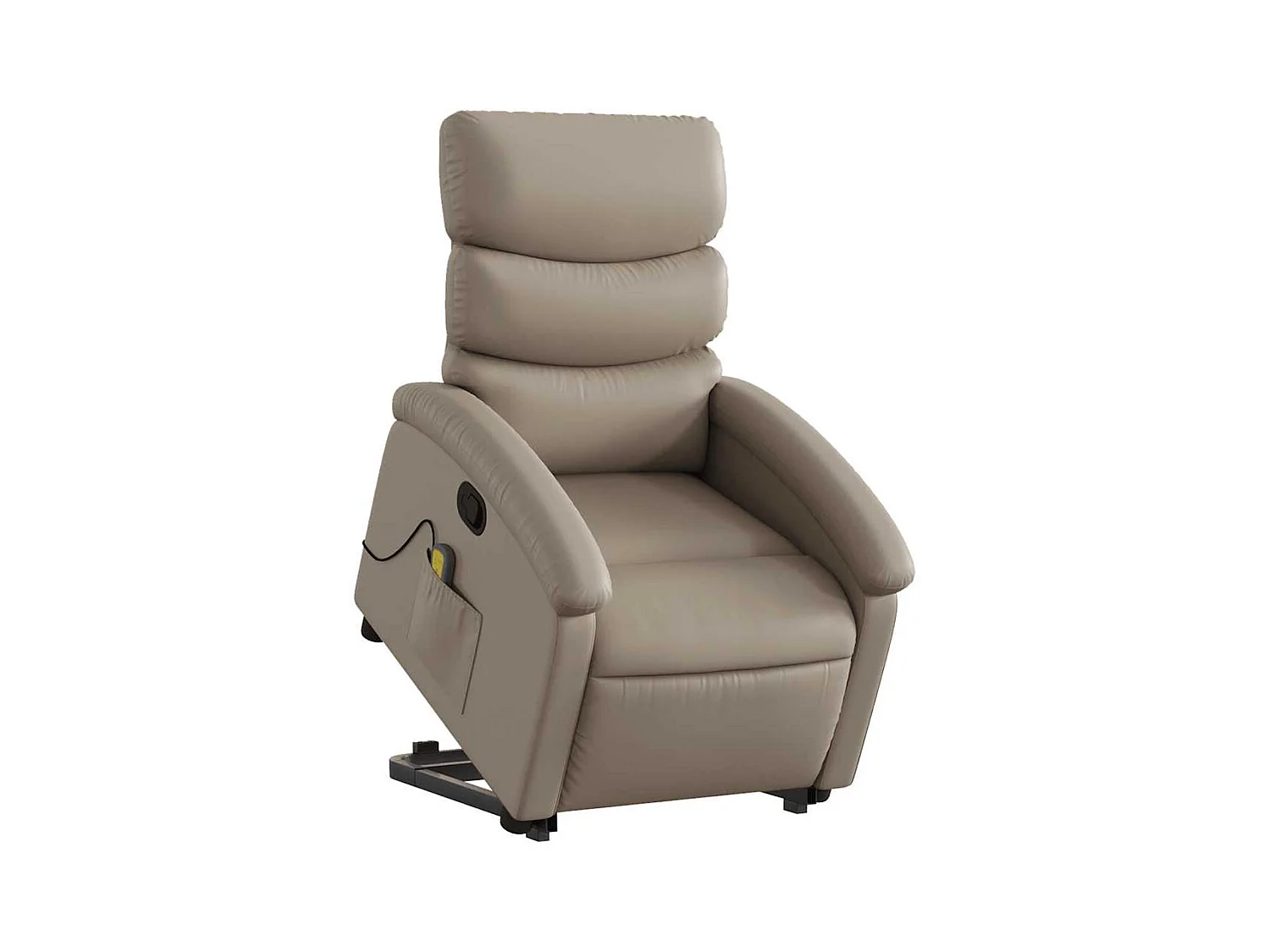 Sillón de relax | Sillón reclinable masaje pie cuero artificial color capuchino SHL5881