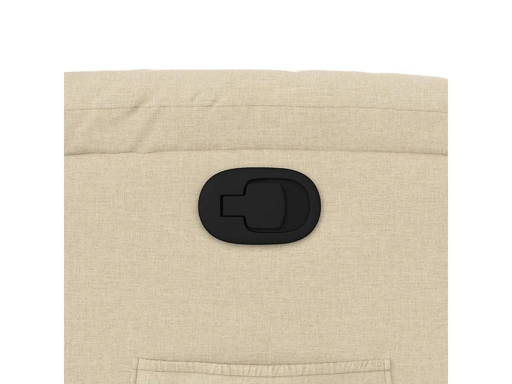 Stoel | Relaxfauteuil | Relaxstoel crème stof