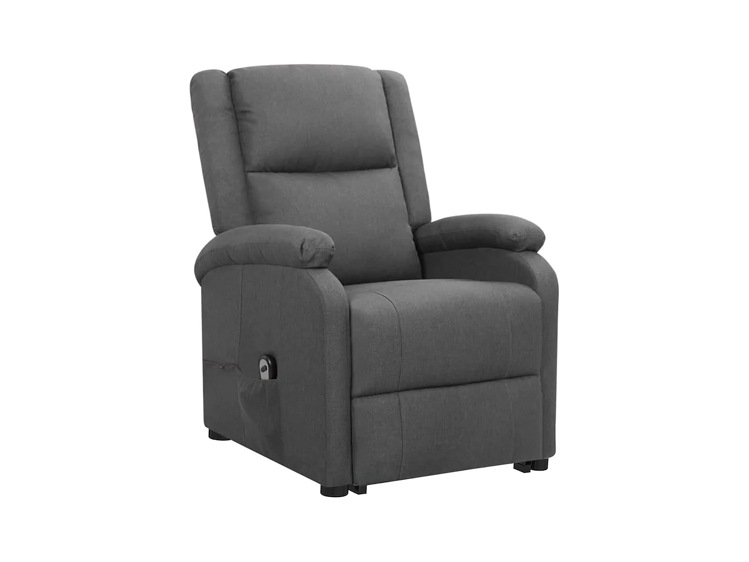 Fauteuil salon-Chaise d'appoint-Fauteuil Gris foncé Tissu SHL5196
