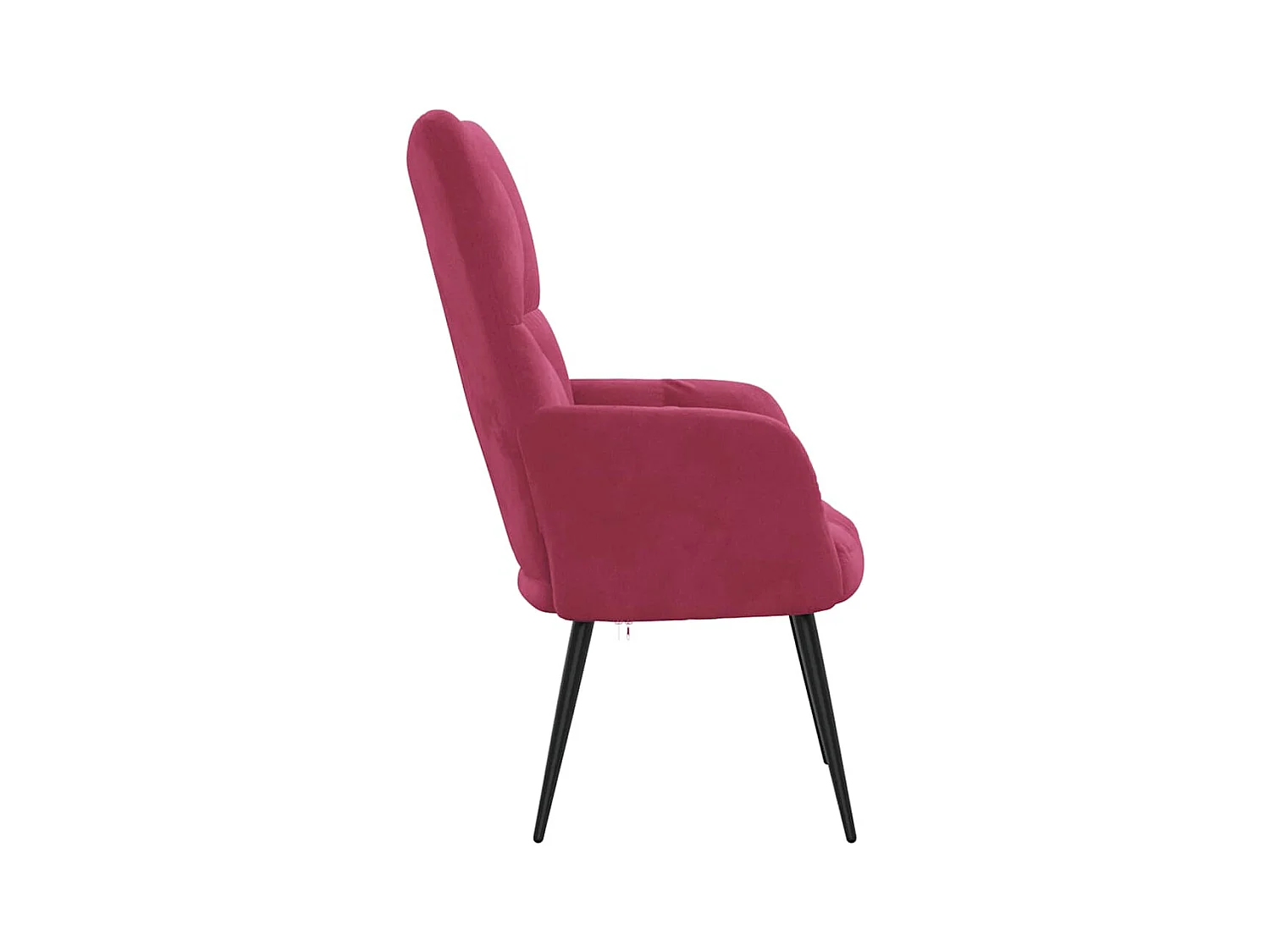 Sillón de relax | Silla de relax de terciopelo rojo vino tinto SHL9008