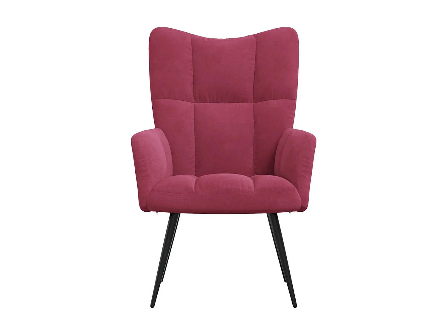 Relaxsessel | Lounge Sessel Weinrot Samt SHL92972