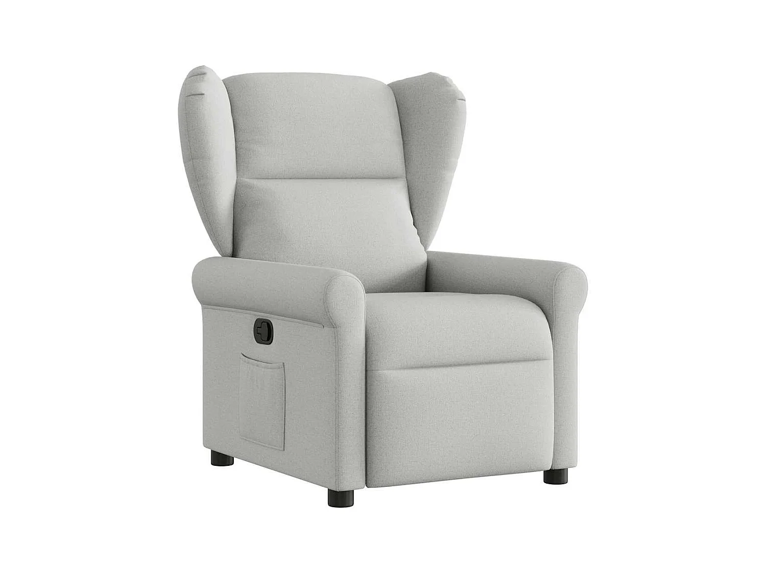 Fauteuil inclinable-Chaise de relax-Fauteuil TV gris nuage tissu SHL5360