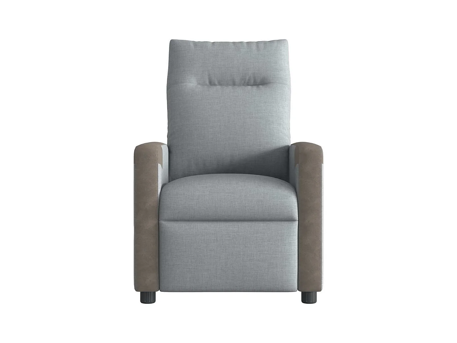 Fauteuil inclinable électrique-Fauteuil de massage de Salon gris clair tissu SHL4058
