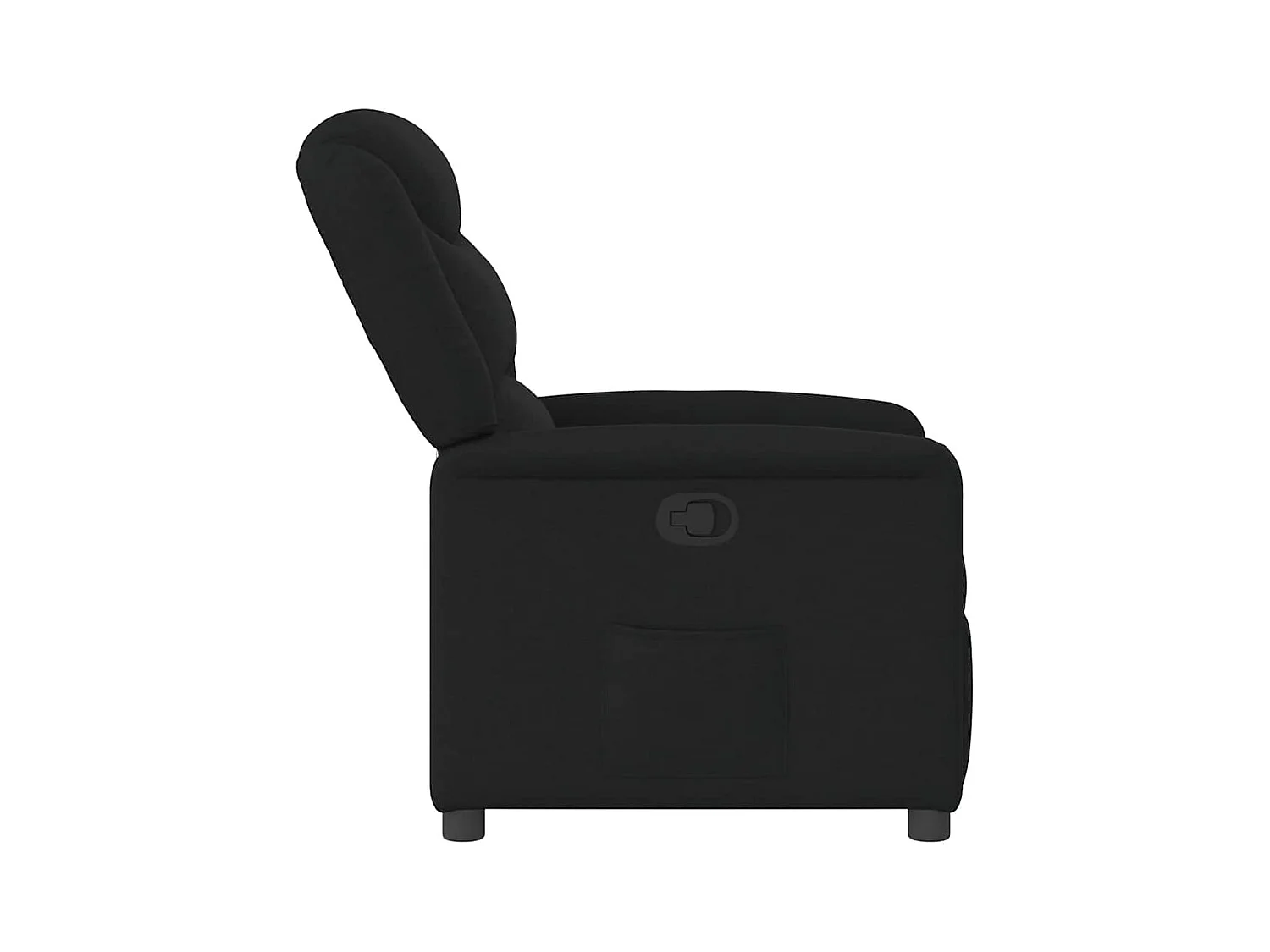 Sillón de relax | Silla | Sillón reclinable de tela negro SHL5494
