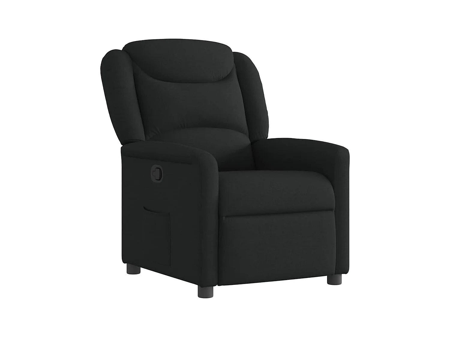 Fauteuil inclinable-Chaise de relax-Fauteuil TV Noir Tissu SHL2939