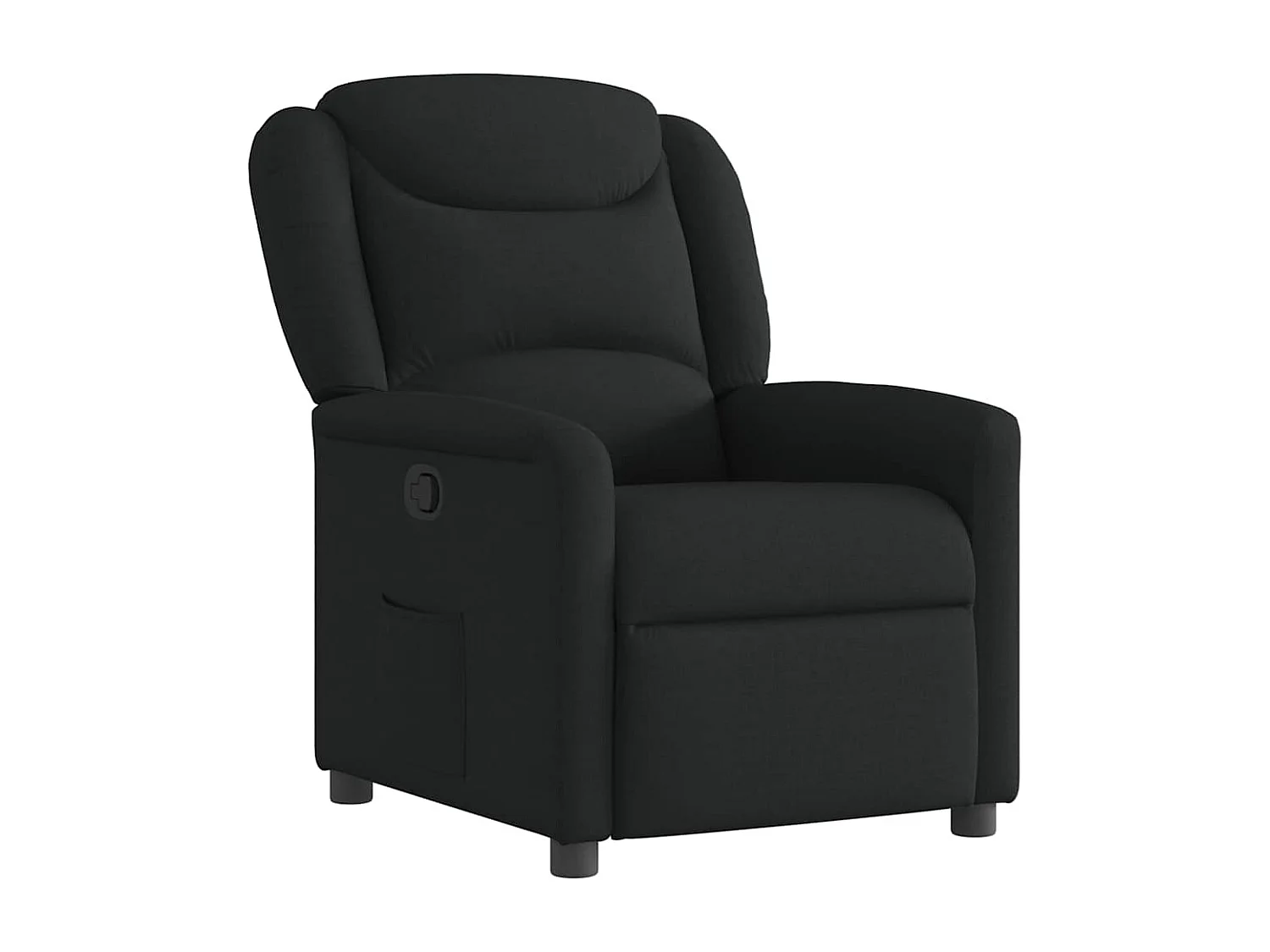 Fauteuil inclinable-Chaise de relax-Fauteuil TV Noir Tissu SHL2939