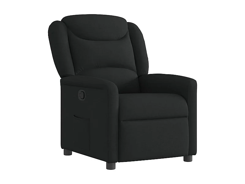 Sillón de relax | Silla | Sillón reclinable de tela negro SHL5494