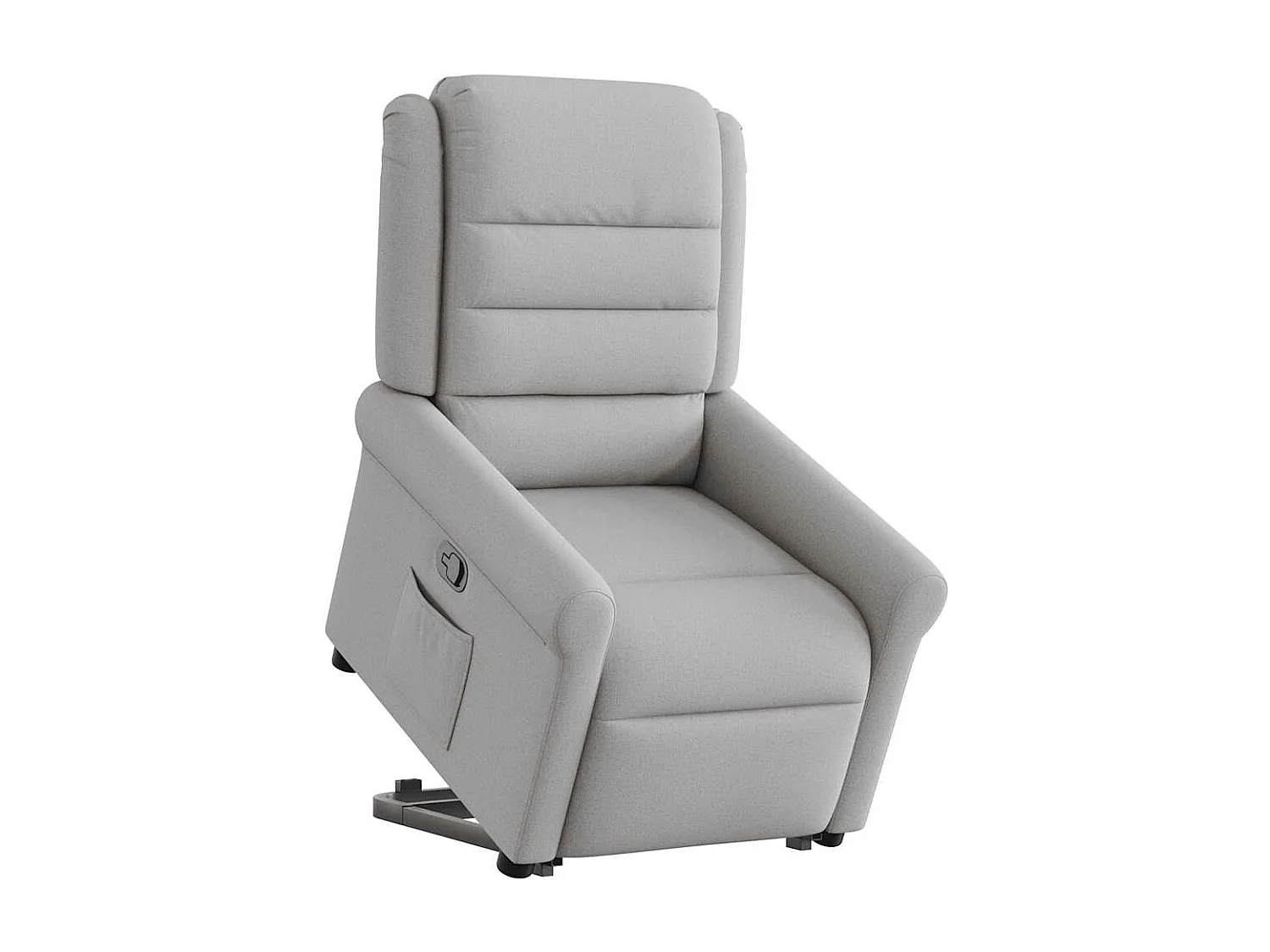 Fauteuil inclinable-Chaise de relax-Fauteuil TV gris nuage tissu SHL5098
